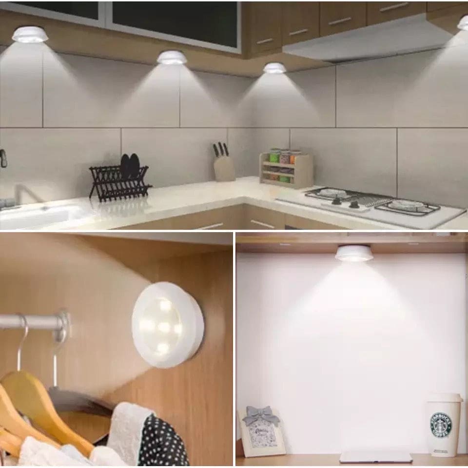 Set Of 3 Wireless Remote Control Night Light, 3W Super Bright COB Under Cabinet Light, Dimmable Wardrobe Closet Cupboard Door Lamp, Under Cabinet Closet Night Light Set Of 3 Wireless Remote Control Night Light, 3W Super Bright COB Under Cabinet Light, Dimmable Wardrobe Closet Cupboard Door Lamp, Under Cabinet Closet Night Light